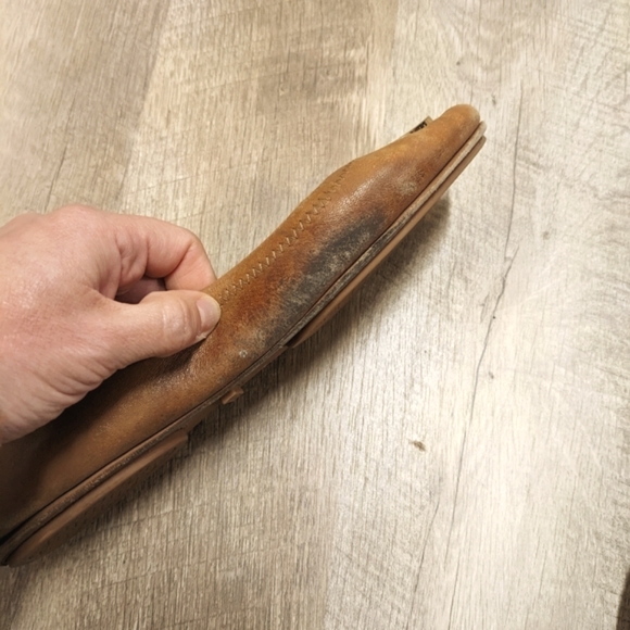 Tory Burch Caramel Leather Flats - Picture 6 of 6